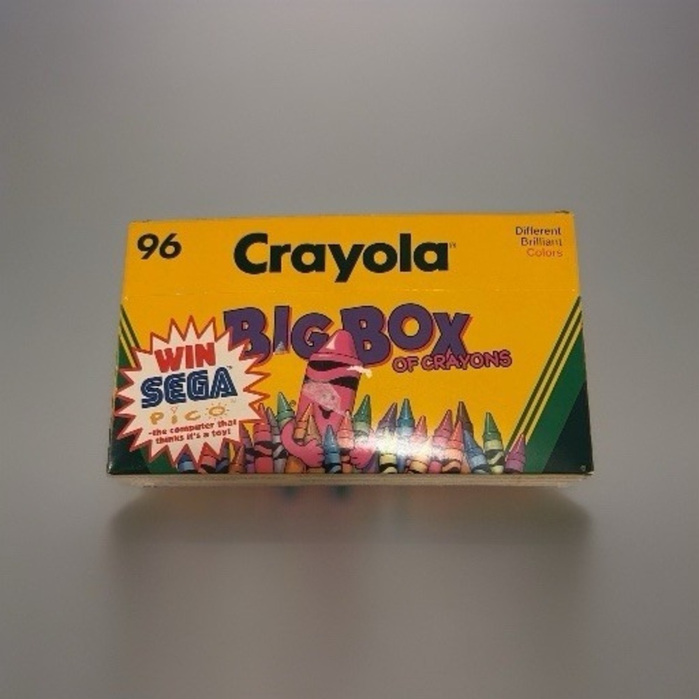 Crayola Vintage 1994 96ct Crayons with Built-in Sharpener Binney & Smith USA